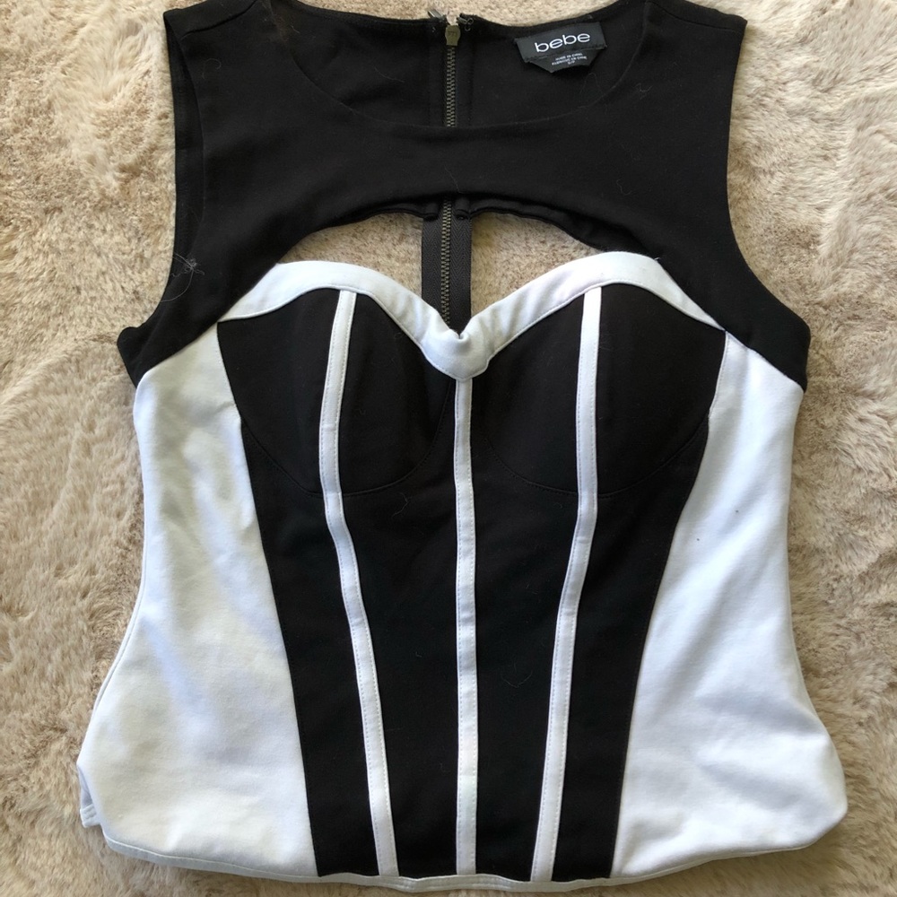 bebe sexy bustier top 🌿